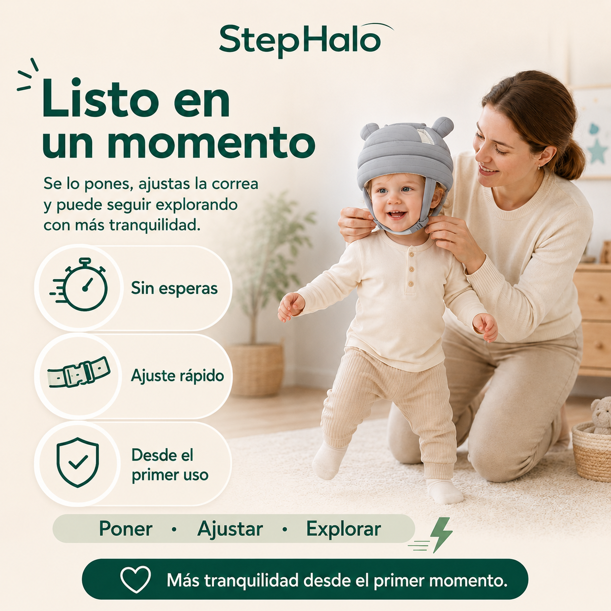 Protector Acolchado 360° para Primeros Pasos